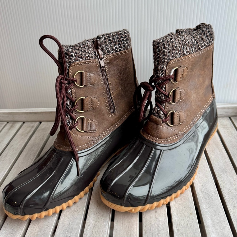 Sporto Brown and Black Winter Boots